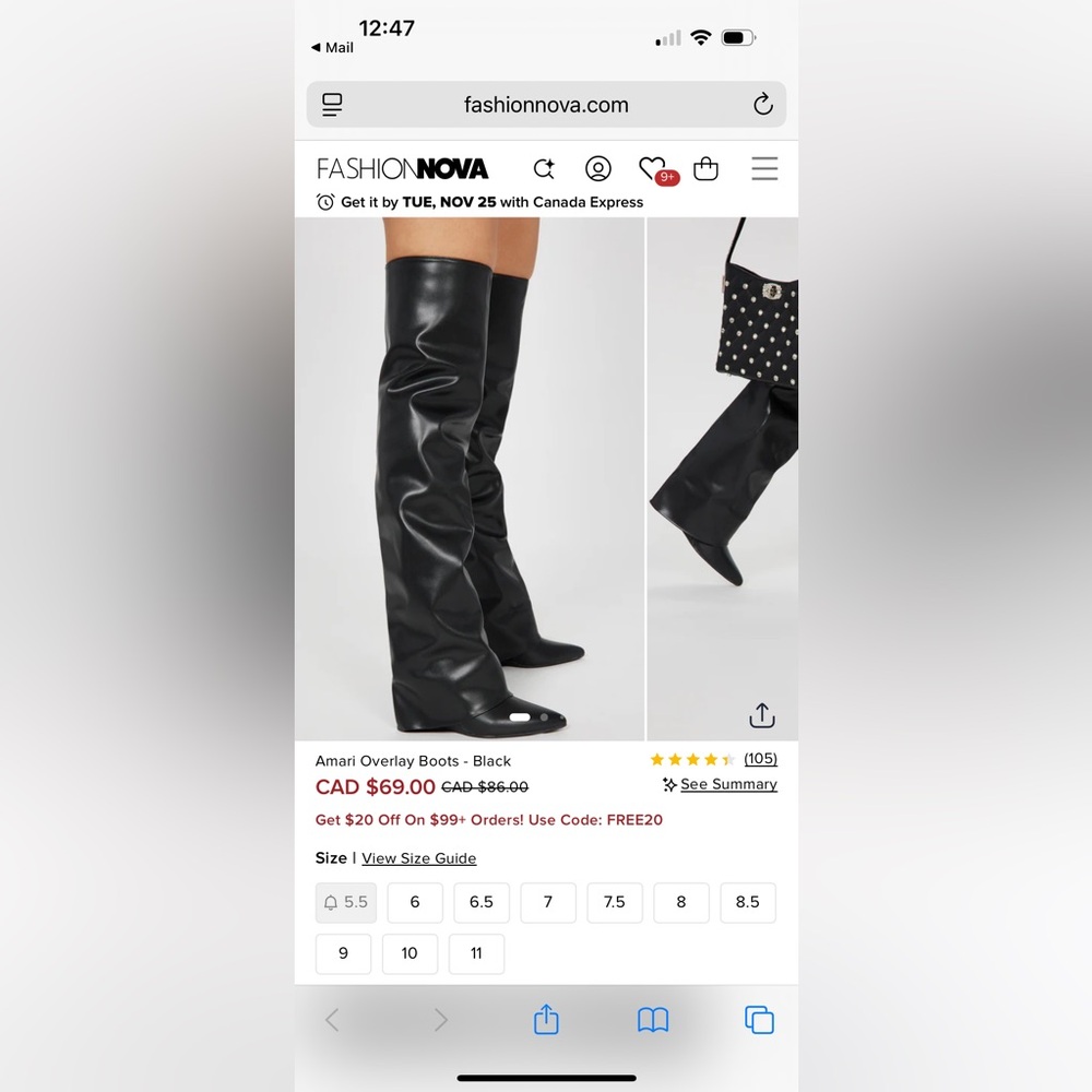 Fashion Nova Black Amari Overly Boots